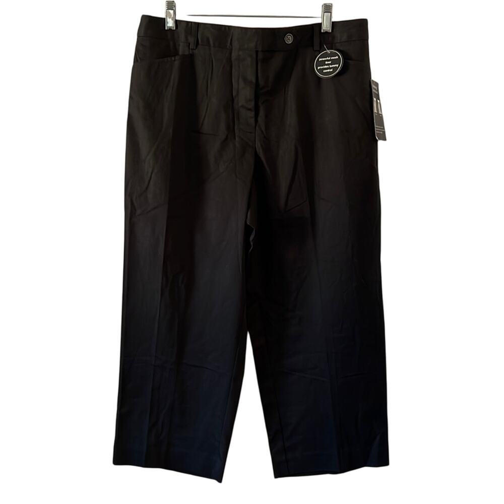 Counterparts Slimming Sensations Black Cropped Pants Woman Size 16 NWT